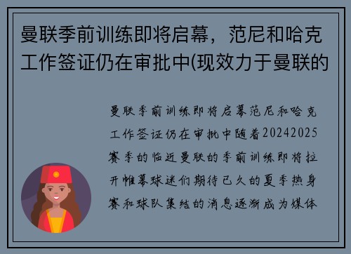 曼联季前训练即将启幕，范尼和哈克工作签证仍在审批中(现效力于曼联的范尼是哪国人)